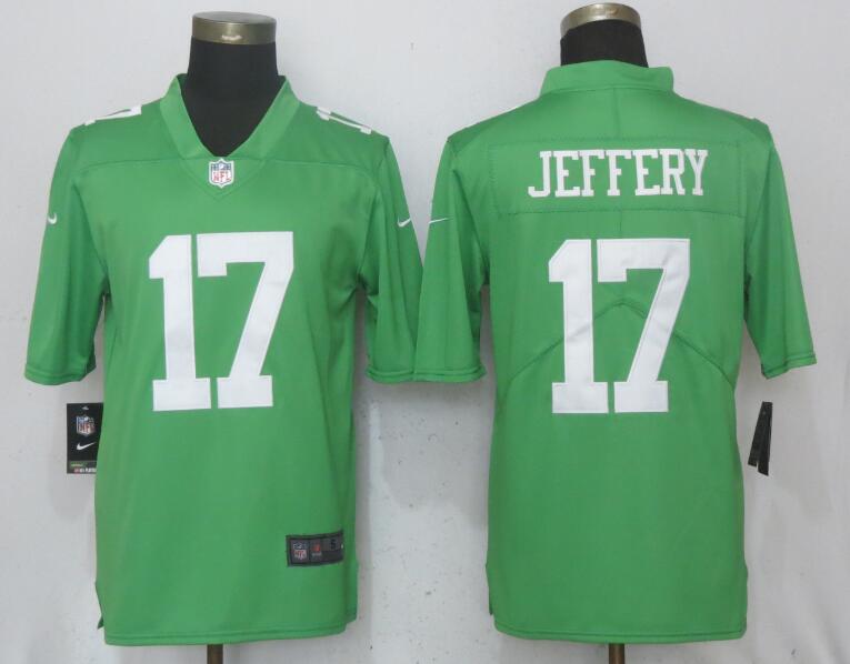 Men Philadelphia Eagles 17 Jeffery Wentz Green Vapor Untouchable Nike Limited NFL Jerseys